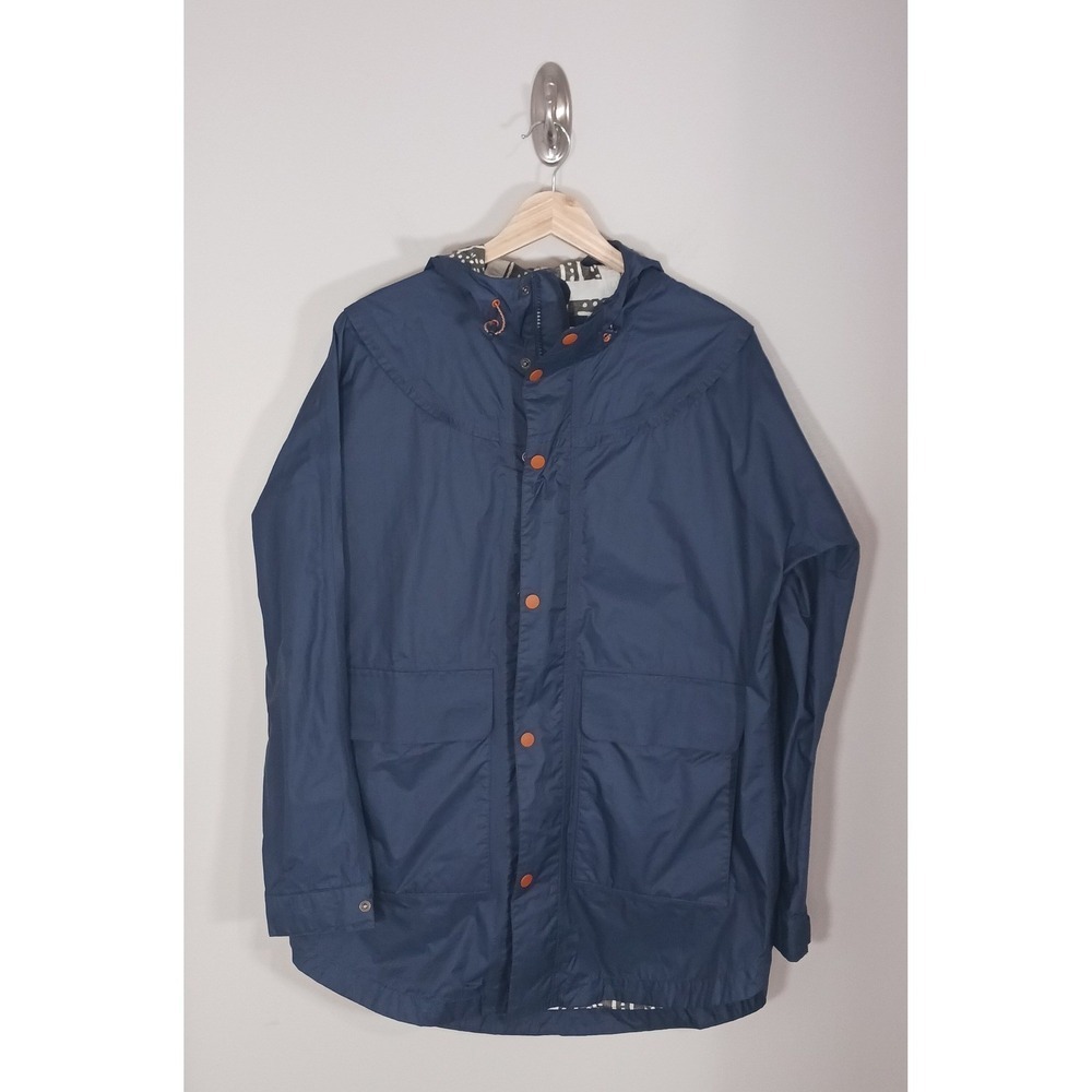 Burton Waterproof Rain Jacket Womens S Blue Hooded Lightweight Shell Outdoor